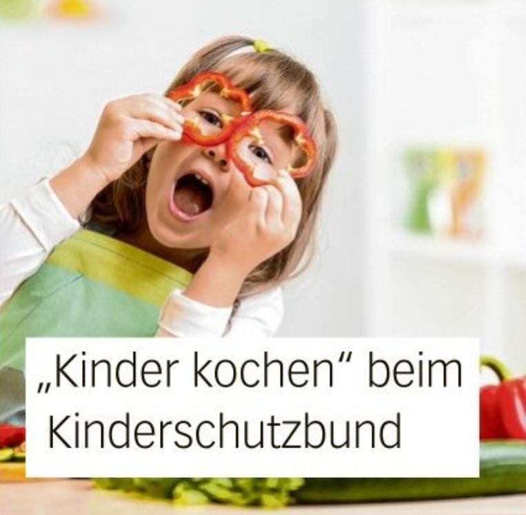 Zeitungsartikel des Kinderschutzbundes über das Angebot ‚Kinder kochen‘ für Kinder von 6 bis 9 Jahren‘.